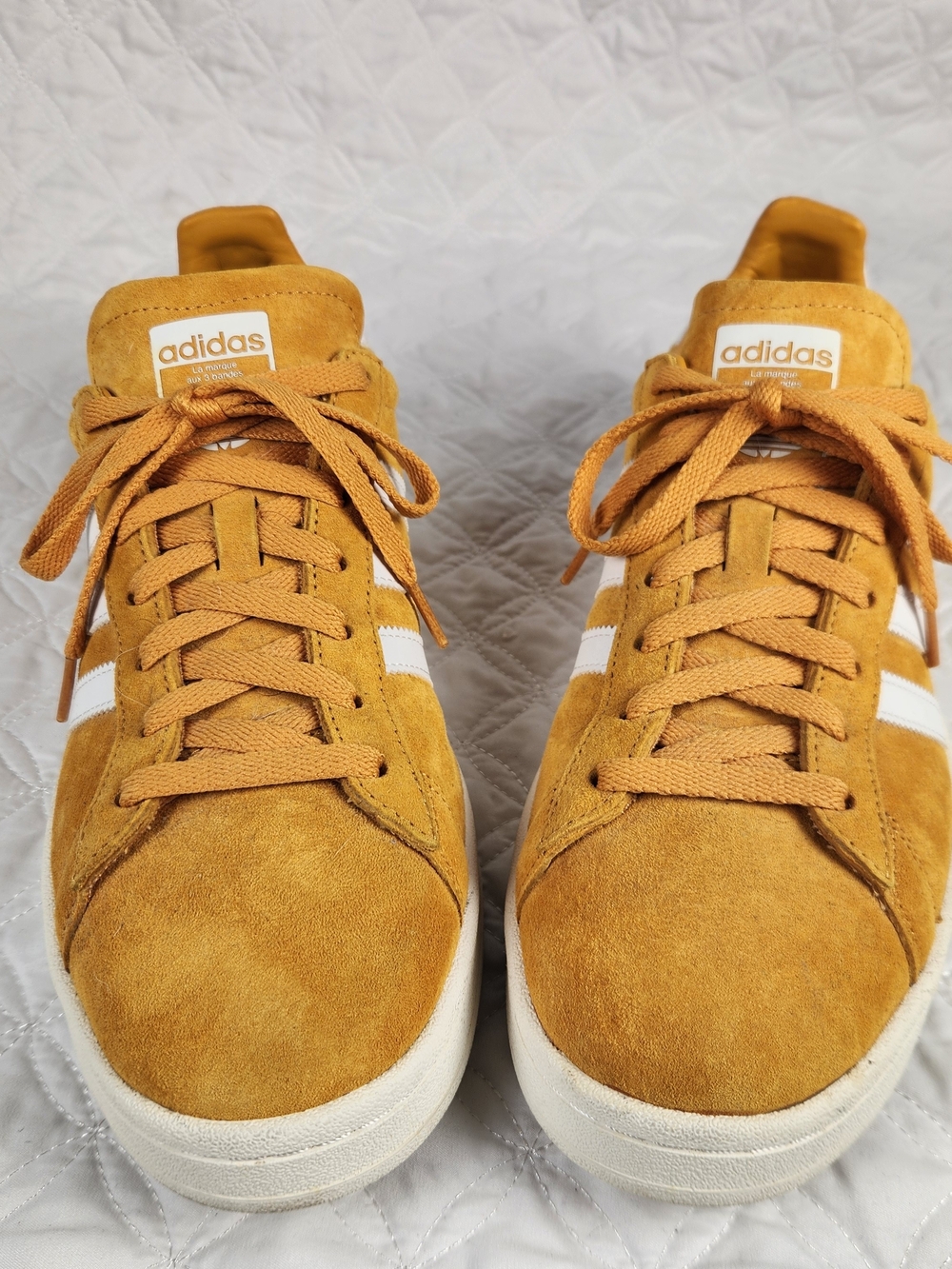 Adidas Campus Tactile Yellow Suede Low Top Sneakers Men's Size 11